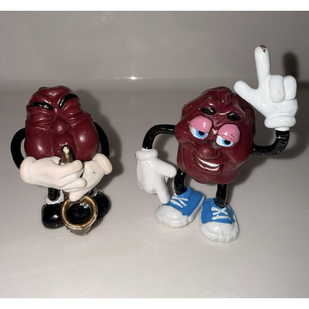 Vintage Figurines The California Raisins 1987 Advertising Figure Lot of 2